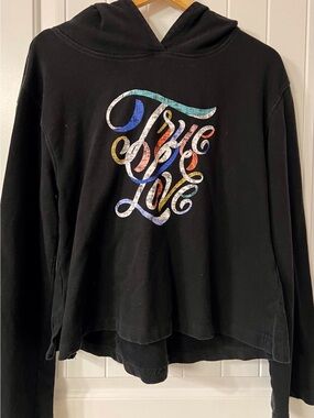 Anthropologie Black Graphic 'Super Nice Letters' Tee